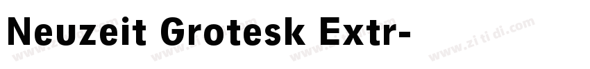 Neuzeit Grotesk Extr字体转换